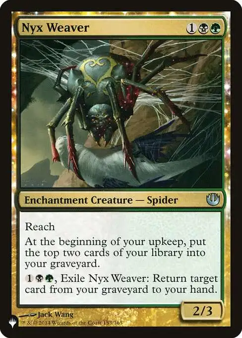 Magic The Gathering The List Single Card Uncommon Nyx Weaver JOU-153 Journey  into Nyx - ToyWiz