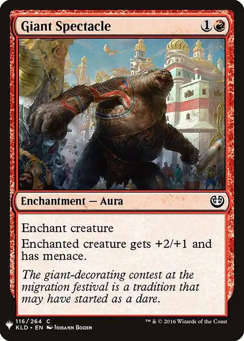 Magic The Gathering The List Single Card Common Giant Spectacle KLD-116 Kaladesh - ToyWiz Magic The Gathering The List Single Card Common Giant Spectacle KLD-116 Kaladesh - ToyWiz