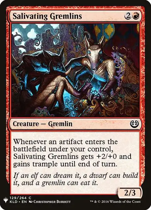 Magic The Gathering The List Single Card Common Salivating Gremlins KLD-129  Kaladesh - ToyWiz