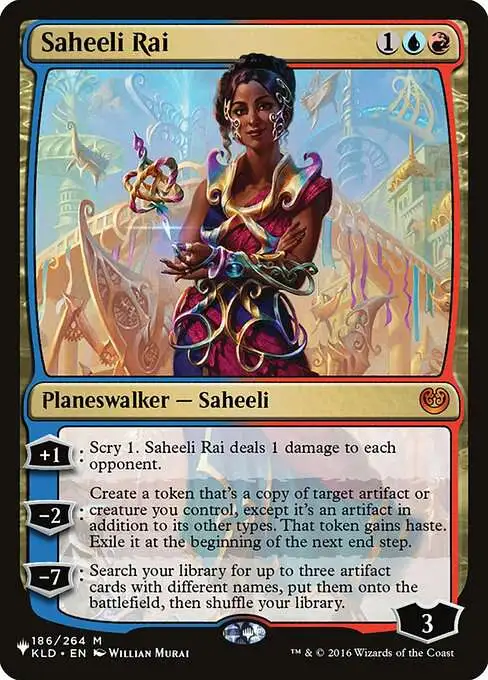 MtG The List Mythic Rare Saheeli Rai KLD-186 [Kaladesh]