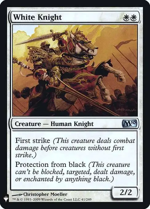 MtG The List Uncommon White Knight M10-41 [Magic 2010]