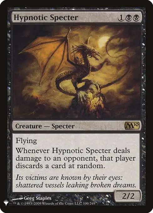 MtG The List Rare Hypnotic Specter M10-100 [Magic 2010]