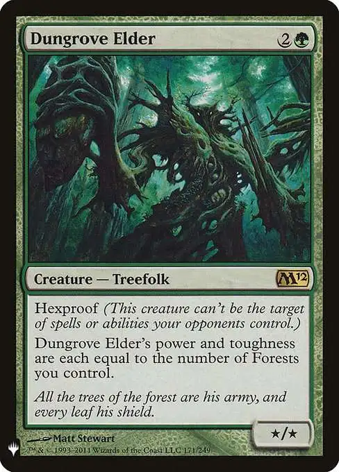 Magic The Gathering The List Single Card Rare Dungrove Elder M12-171 Magic  2012 - ToyWiz