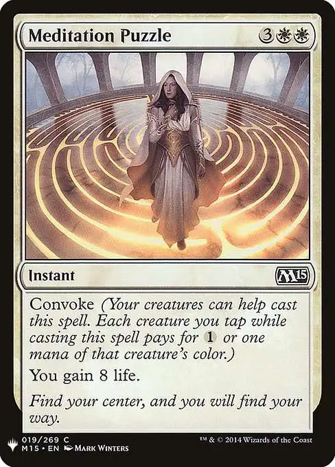 MtG The List Common Meditation Puzzle M15-19 [Magic 2015]