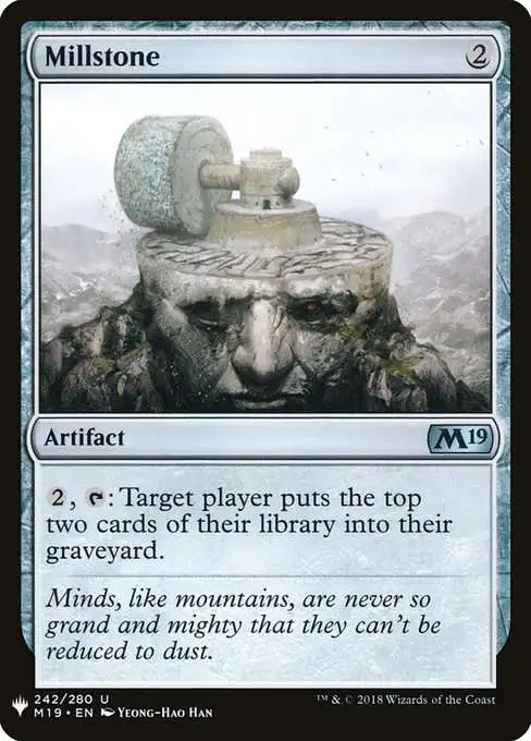 Magic The Gathering The List Single Card Uncommon Millstone M19-242 Core  Set 2019 - ToyWiz