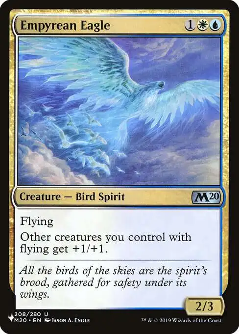 MtG The List Uncommon Empyrean Eagle M20-208 [Core Set 2020]