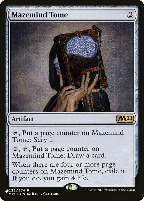 MtG The List Rare Mazemind Tome M21-232 [Core Set 2021]