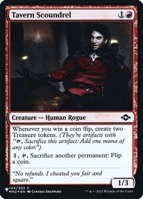 Magic The Gathering The List Single Card Common Tavern Scoundrel MH2-144  Modern Horizons 2 - ToyWiz