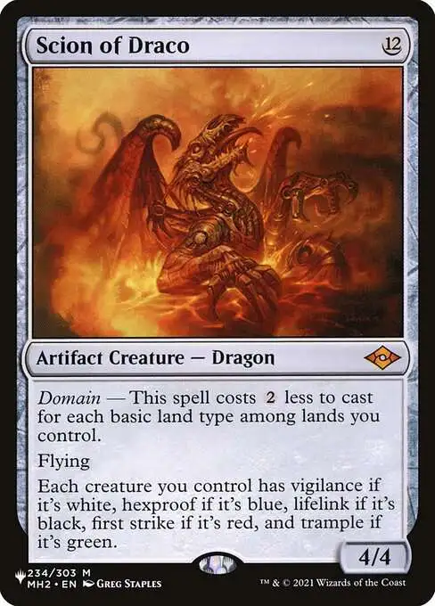 MtG The List Mythic Rare Scion of Draco MH2-234 [Modern Horizons 2]
