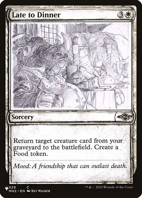 Magic The Gathering The List Single Card Common Late to Dinner MH2-329 Modern Horizons 2 - ToyWiz Magic The Gathering The List Single Card Common Late to Dinner MH2-329 Modern Horizons 2 - ToyWiz