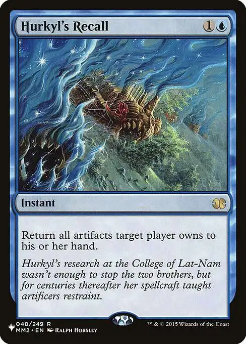 MtG The List Rare Hurkyl's Recall MM2-48 [Modern Masters 2015]