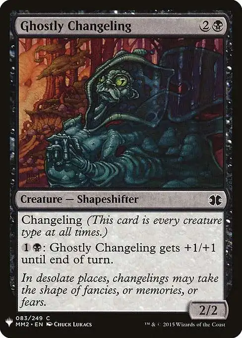 MtG The List Common Ghostly Changeling MM2-83 [Modern Masters 2015]