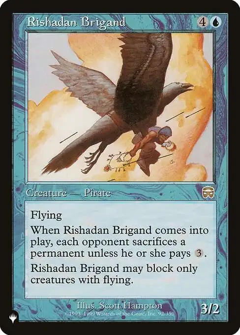 MtG The List Rare Rishadan Brigand MMQ-92 [Mercadian Masques]