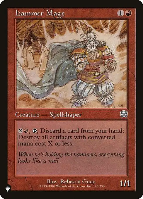 Magic The Gathering The List Single Card Uncommon Hammer Mage MMQ-193 Mercadian  Masques - ToyWiz