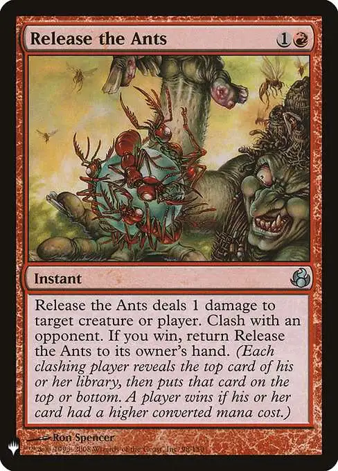 Magic The Gathering The List Single Card Uncommon Release the Ants MOR-98  Morningtide - ToyWiz