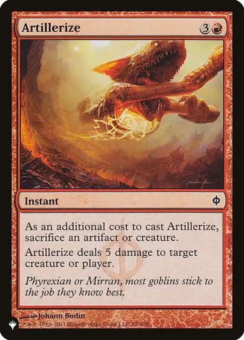 MtG The List Common Artillerize NPH-79 [New Phyrexia]