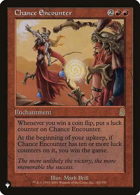 mtg odyssey card list Magic The Gathering The List Single Card Rare Chance Encounter ODY-182  Odyssey