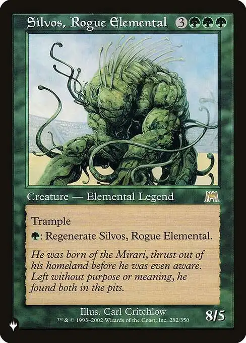 MtG The List Rare Silvos, Rogue Elemental ONS-282 [Onslaught]