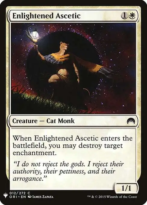 Magic The Gathering The List Single Card Common Enlightened Ascetic ORI-12 Magic  Origins - ToyWiz
