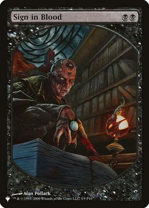 MtG The List Rare Sign in Blood P10-3 [Magic Player Rewards 2010]