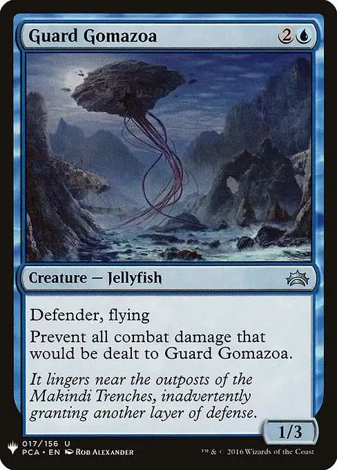 Magic The Gathering The List Single Card Uncommon Guard Gomazoa PCA-17 Planechase Anthology - ToyWiz Magic The Gathering The List Single Card Uncommon Guard Gomazoa PCA-17 Planechase Anthology - ToyWiz