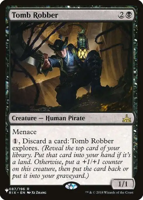 Magic The Gathering The List Single Card Rare Tomb Robber RIX-87 Rivals of  Ixalan - ToyWiz