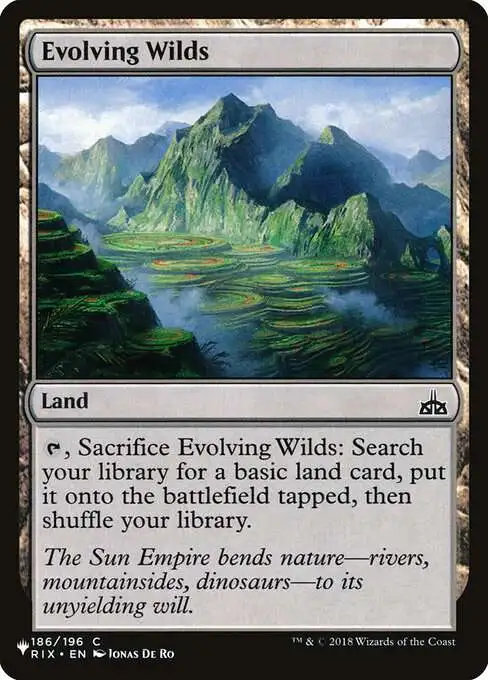 MtG The List Common Evolving Wilds RIX-186 [Rivals of Ixalan]