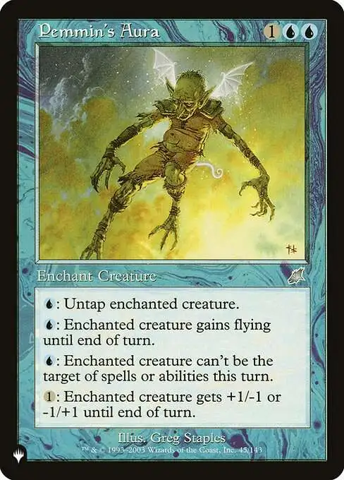 MtG The List Uncommon Pemmin's Aura SCG-45 [Scourge]