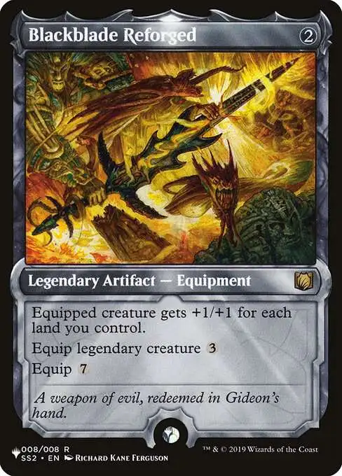 MtG The List Rare Blackblade Reforged SS2-8 [Signature Spellbook: Gideon]
