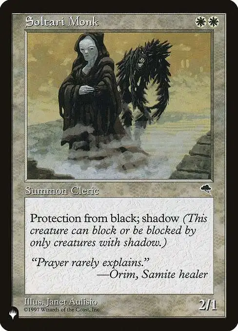 MtG The List Uncommon Soltari Monk TMP-45 [Tempest]