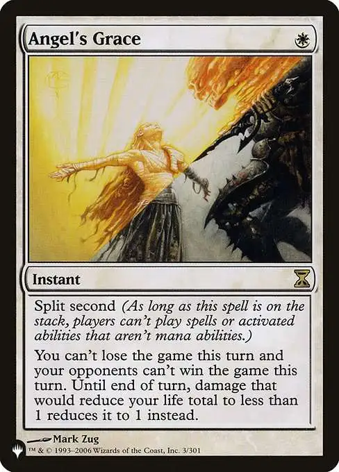 MtG The List Rare Angel's Grace TSP-3 [Time Spiral]