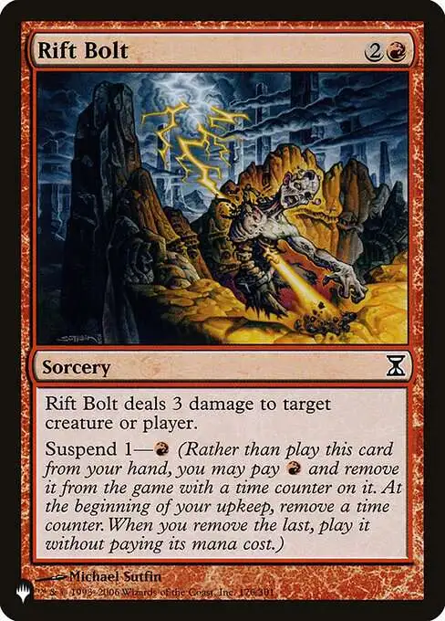 MtG The List Common Rift Bolt TSP-176 [Time Spiral]