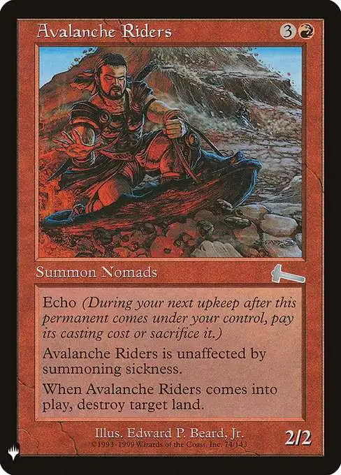 MtG The List Uncommon Avalanche Riders ULG-74 [Urza's Legacy]