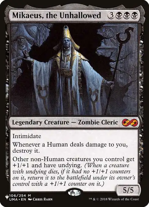 MtG The List Mythic Rare Mikaeus, the Unhallowed UMA-106 [Ultimate Masters]