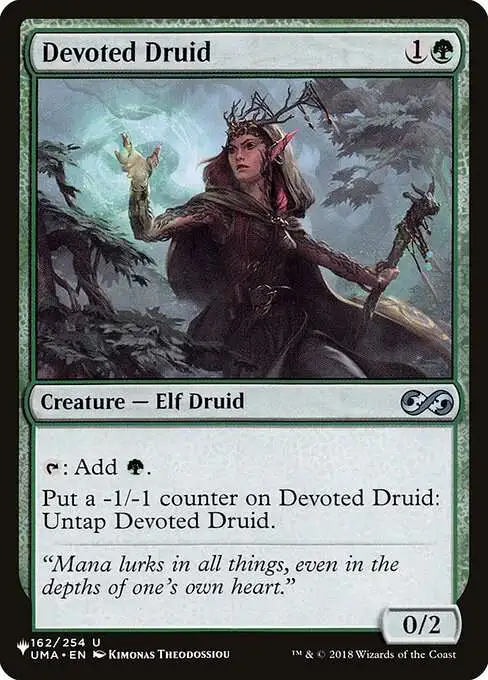 MtG The List Uncommon Devoted Druid UMA-162 [Ultimate Masters]