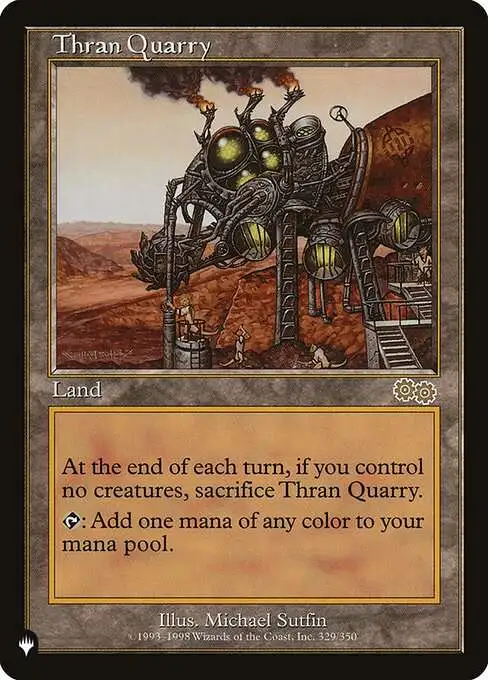 MtG The List Rare Thran Quarry USG-329 [Urza's Saga]