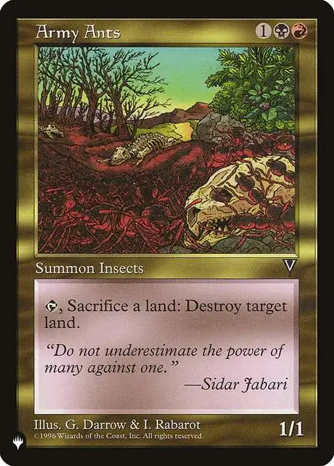 MtG The List Uncommon Army Ants VIS-126 [Visions]