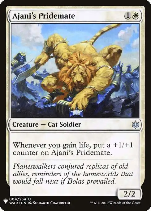 MtG The List Uncommon Ajani's Pridemate WAR-4 [War of the Spark]