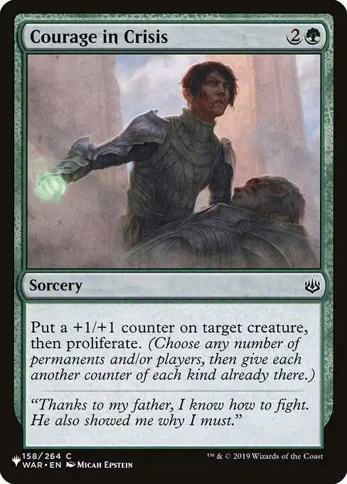 MtG The List Common Courage in Crisis WAR-158 [War of the Spark]