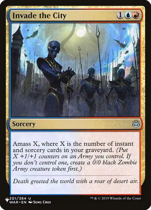 Magic The Gathering The List Single Card Uncommon Invade the City WAR-201  War of the Spark - ToyWiz