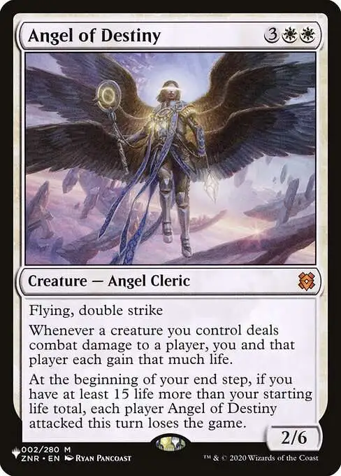 MtG The List Mythic Rare Angel of Destiny ZNR-2 [Zendikar Rising]