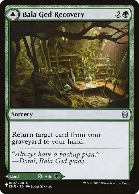 Magic The Gathering The List Single Card Uncommon Bala Ged Recovery Bala  Ged Sanctuary ZNR-180 Zendikar Rising - ToyWiz