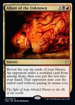 Magic The Gathering Trading Card Game Theros Beyond Death Single Card Rare  Allure of the Unknown 207 - ToyWiz