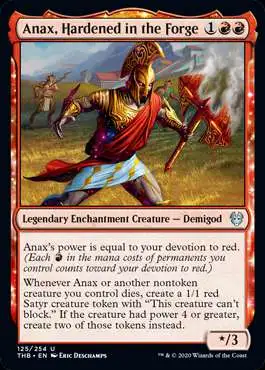 MtG Trading Card Game Theros Beyond Death Uncommon Anax, Hardened in the Forge #125