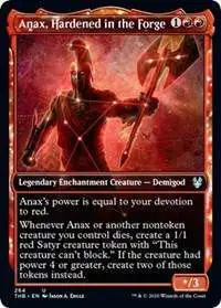 MtG Trading Card Game Theros Beyond Death Uncommon Anax, Hardened in the Forge #264 [Showcase Foil]