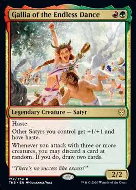 MtG Trading Card Game Theros Beyond Death Rare Foil Gallia of the Endless  Dance #217