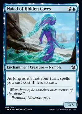 MtG Trading Card Game Theros Beyond Death Common Naiad of Hidden Coves #56