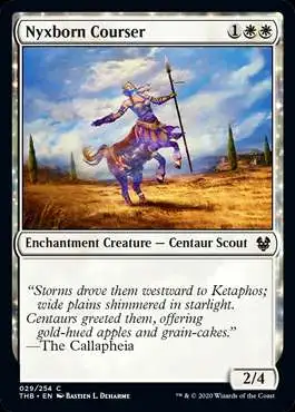 MtG Trading Card Game Theros Beyond Death Common Nyxborn Courser #29