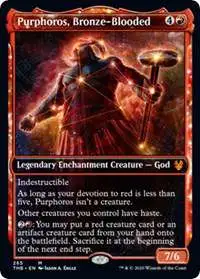 MtG Trading Card Game Theros Beyond Death Mythic Rare Purphoros, Bronze-Blooded #265 [Showcase]
