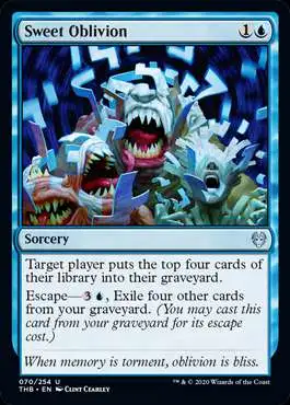 Magic The Gathering Trading Card Game Theros Beyond Death Single Card  Uncommon Sweet Oblivion 70 - ToyWiz
